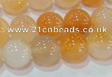 CAG7134 15.5 inches 12mm round red agate gemstone beads