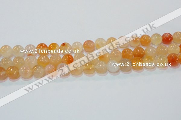 CAG7134 15.5 inches 12mm round red agate gemstone beads