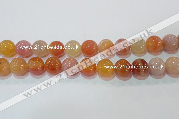 CAG7138 15.5 inches 20mm round red agate gemstone beads