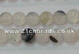 CAG7141 15.5 inches 6mm round Montana agate gemstone beads