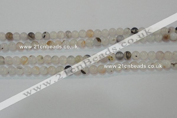 CAG7141 15.5 inches 6mm round Montana agate gemstone beads