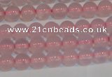 CAG7149 15.5 inches 4mm round pink agate gemstone beads