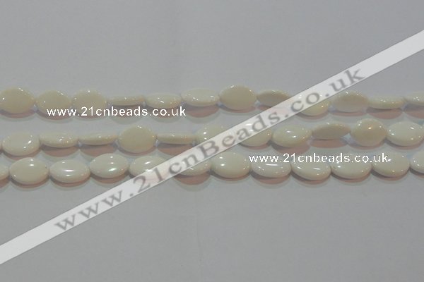 CAG7229 15.5 inches 12*16mm marquise white agate gemstone beads