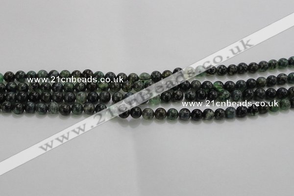 CAG7321 15.5 inches 6mm round dragon veins agate beads wholesale
