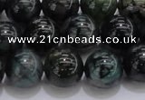 CAG7325 15.5 inches 14mm round dragon veins agate beads wholesale