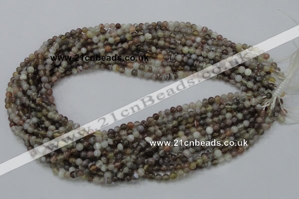 CAG734 15.5 inches 4mm round botswana agate beads wholesale