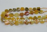 CAG7350 15.5 inches 14*15mm - 16*18mm octagonal dragon veins agate beads