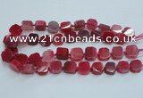 CAG7351 15.5 inches 14*15mm - 16*18mm octagonal dragon veins agate beads