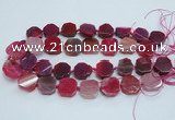 CAG7357 15.5 inches 18*20mm - 20*22mm octagonal dragon veins agate beads