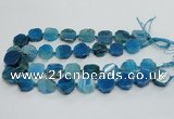 CAG7359 15.5 inches 18*20mm - 20*22mm octagonal dragon veins agate beads