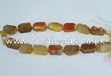 CAG7388 15.5 inches 15*20mm - 18*25mm freeform dragon veins agate beads