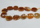 CAG7402 15.5 inches 25*30mm - 30*35mm freeform dragon veins agate beads