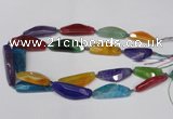 CAG7417 15.5 inches 16*35mm - 18*50mm dragon veins agate beads