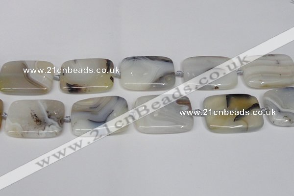 CAG7426 15.5 inches 30*40mm rectangle Montana agate beads