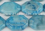 CAG7438 15.5 inches 20*30mm octagonal crazy lace agate beads