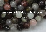 CAG744 15.5 inches 8mm faceted round botswana agate beads wholesale