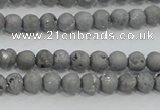 CAG7443 15.5 inches 6mm round plated druzy agate beads wholesale