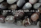 CAG747 15.5 inches 10*14mm faceted egg-shaped botswana agate beads