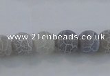 CAG7479 15.5 inches 6mm round frosted agate beads wholesale