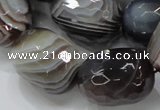 CAG748 15.5 inches 18*25mm faceted egg-shaped botswana agate beads