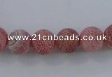 CAG7487 15.5 inches 6mm round frosted agate beads wholesale