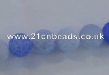 CAG7528 15.5 inches 8mm round frosted agate beads wholesale