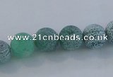 CAG7542 15.5 inches 4mm round frosted agate beads wholesale