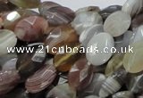 CAG755 15.5 inches 10*12mm faceted oval botswana agate beads