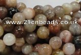 CAG763 15.5 inches 8mm round yellow agate gemstone beads wholesale