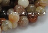 CAG765 15.5 inches 12mm round yellow agate gemstone beads wholesale