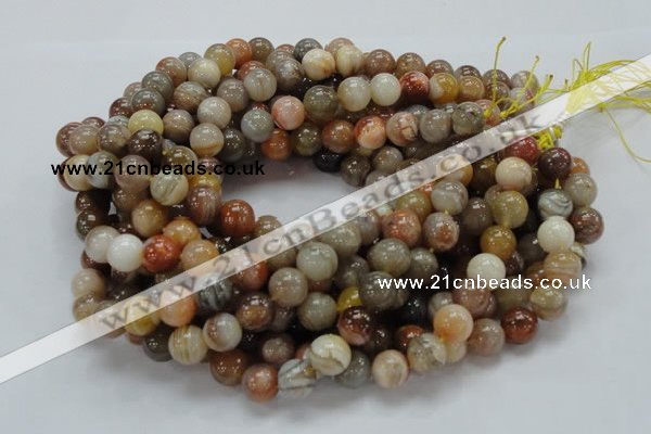 CAG765 15.5 inches 12mm round yellow agate gemstone beads wholesale