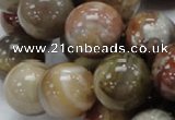 CAG768 15.5 inches 18mm round yellow agate gemstone beads wholesale