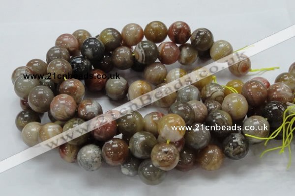 CAG768 15.5 inches 18mm round yellow agate gemstone beads wholesale