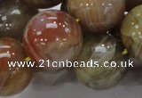 CAG769 15.5 inches 20mm round yellow agate gemstone beads wholesale