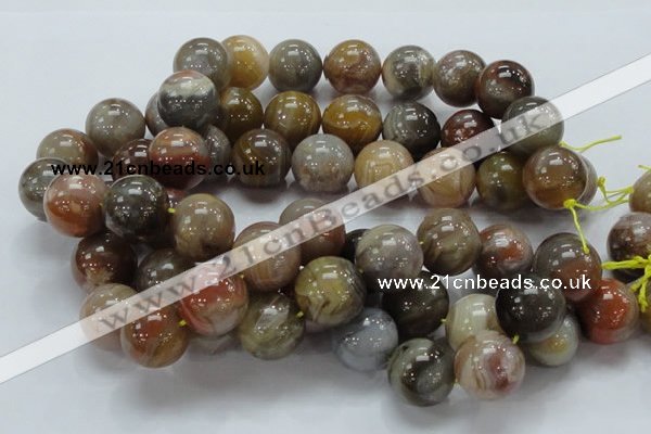 CAG769 15.5 inches 20mm round yellow agate gemstone beads wholesale