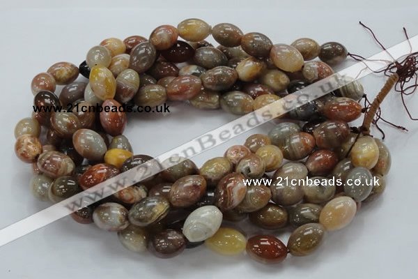 CAG773 15.5 inches 13*19mm rice yellow agate gemstone beads