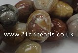 CAG774 15.5 inches 16*21mm rice yellow agate gemstone beads