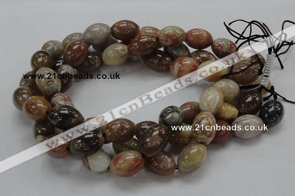 CAG774 15.5 inches 16*21mm rice yellow agate gemstone beads