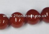 CAG7858 15.5 inches 20mm round red agate beads wholesale