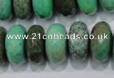 CAG7891 15.5 inches 15*20mm faceted rondelle grass agate beads