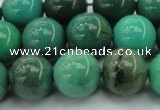 CAG7907 15.5 inches 14mm round grass agate beads wholesale