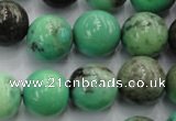 CAG7908 15.5 inches 18mm round grass agate beads wholesale