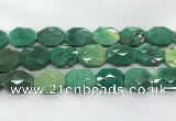 CAG7929 15.5 inches 22*30mm - 25*25mm faceted octagonal grass agate beads