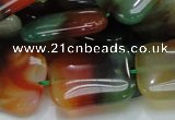 CAG793 15.5 inches 22*30mm rectangle rainbow agate gemstone beads