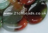 CAG799 15.5 inches 22*30mm oval rainbow agate gemstone beads