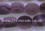 CAG8441 15.5 inches 10*14mm oval grey druzy agate gemstone beads