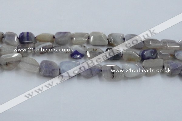 CAG8500 15.5 inches 15*20mm - 18*25mm freeform dragon veins agate beads