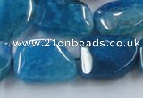 CAG8504 15.5 inches 15*20mm - 18*25mm freeform dragon veins agate beads