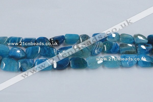 CAG8504 15.5 inches 15*20mm - 18*25mm freeform dragon veins agate beads