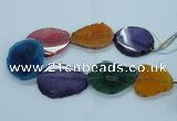 CAG8534 15.5 inches 40*45mm - 45*55mm freeform dragon veins agate beads